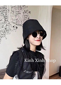 Kính râm Nam Nữ Mắt Tròn Thầy Bói Kim Loại Dày Chắc Chắn Thời Trang