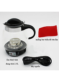 Ấm sắc thuốc bằng điện thủy tinh 2.5L Như Ý siêu nấu thuốc tự động, nhanh, an toàn bền đẹp- hàng nhập khẩu