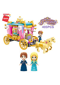 Đồ chơi xếp hình Xe ngựa hoàng gia dành cho bé gái Qman 2614