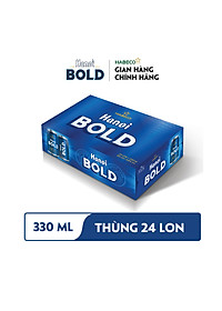 Combo 2 Thùng Bia Hanoi BOLD - Thùng 24 lon 330ml
