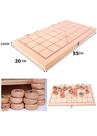 [GỖ TỰ NHIÊN CAO CẤP] Bộ cờ tướng gỗ sồi cao cấp kích thước 40 x 35cm, Bộ cờ tướng cao cấp khắc nét tinh xảo có bàn là hộp đựng gấp gọn - Hàng chính hãng D Danido
