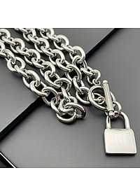 Dây chuyền chain titan bản đại vòng khoá sịn sò