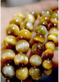 Vòng tay chuỗi đá phong thủy mắt hổ vàng