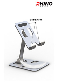 Giá đỡ, kệ đỡ điện thoại Rhino KP902 bằng thép để bàn tiện lợi có thể gấp gọn - Hàng chính hãng