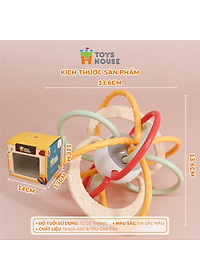 Đồ chơi bóng vòng nhựa mềm kết hợp gặm nướu cho bé ToysHouse 822-86