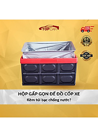 ️GỌN GÀNG️ Hộp Đựng Đồ Tiện Dụng Có Thể Gập Gọn Chịu Sức Nặng Đến 56Kg Để Đồ Cốp Sau Ô Tô