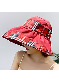 Mũ Đi Biển Gấp Gọn Họa Tiết Ca Rô MU010 MayHomes Chất Liệu Bền Đẹp, Kiểu Dáng Thời Trang