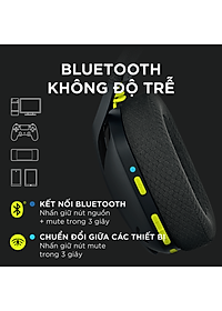 Tai nghe game không dây Bluetooth và Lighspeed Logitech G435 – Mic ảo tích hợp, nhẹ, tương thích PC, Điện thoại, PS4, PS5 -Hàng chính hãng
