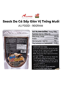 Snack Da Cá Vị Trứng Muối A1 Food - 90gram
