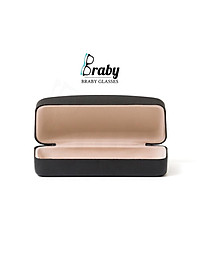 Hộp đựng kính mắt Braby lót nhung mềm mại chống xước, chất liệu hộp da cao cấp bền đẹp, chống va đập