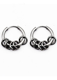 Bộ Bông tai nam inox khuyên tròn 12mm BT321 (Màu Bạc) - 2 chiếc