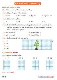 Sách - Đề Kiểm Tra Toán Lớp 1 - Cánh Diều - Học Kì 2