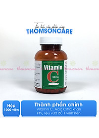 Vitamin C 50mg lọ 1000 viên nén - Bổ sung Vitamin C cho cơ thể, tăng cường sức đề kháng, giảm chảy máu cam