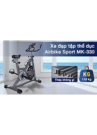 Xe đạp tập thể dục spining Airbike Sport - Hàng chính hãng
