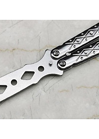 Bộ 2 Dao Bướm Thích Hợp Đi Cắm Trại Dã Ngoại An Toàn Khi Sử Dụng Training Knife Tool Safe