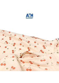 Đầm cho mẹ họa tiết Cherry nhì đỏ organza ánh nhũ - AICDMEB3OG6W - AIN Closet