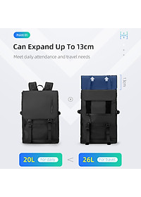 Balo Văn Phòng Chống Nước Chống Trộm Đựng Máy Tính Xách Tay 2 Cổng Usb Tiện Dụng Dung Tích Lớn Mark Ryden