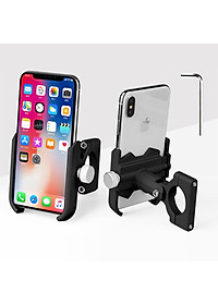 Giá Kẹp Đỡ Điện Thoại Cho Xe Đạp Địa Hình Leo Núi, Xe Đạp Thể Thao Hợp Kim Nhôm Cao Cấp Chống Rung, Chống Cướp Giật Điều Chỉnh Xoay Ngang Dọc 360 độ (Chốt kẹp chắc chắn, phù hợp với nhiều dòng xe) Mai Lee