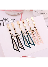 Bông tai nữ hình khối tam giác kép trẻ trung năng động