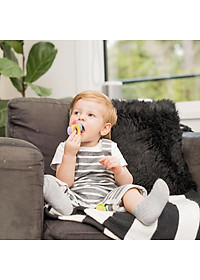 Gặm nướu hình bánh xe đu quay cho bé Haakaa. Chất liệu silicone cao cấp, an toàn. Không chứa BPA, PVC và phthalate