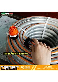 Khớp nối ống nước nhựa đa năng Claber 8620, sản xuất tại Ý, nối ống phi 15-19mm, nhựa ABS