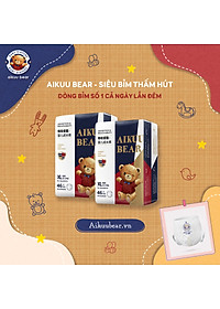 [Bịch] Tã Bỉm AIKUU BEAR Dán/Quần đủ size S56,M50,L48,XL46,XXL44,XXXL42 Chính Hãng