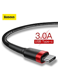 Cáp sạc nhanh 3A Baseus Cafule kết nối Type-C truyền dữ liệu cho Android dài 100CM -  Hàng chính hãng