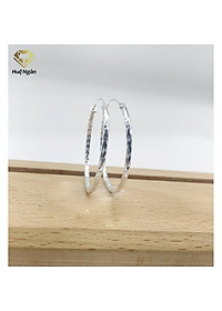 Bông tai bạc Ý 925 Huệ Ngân - Vòng to xinh RYE30C14101