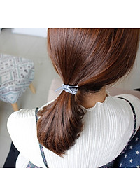Dây thun cột buộc tóc nữ - Combo 6 cái (màu ngẫu nhiên)