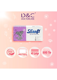 Giấy ăn Slisoft Trắng tự nhiên đa năng,khăn giấy rút thân thiện môi trường không chất tẩy trắng an toàn cho cả gia đình