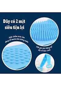 Đai Chà Lưng Silicon Massage Thư Giản Khi Tắm Dùng Cho Mọi Gia Đình - Giao Màu Ngẫu Nhiên