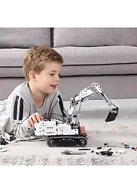 Xiaomi Onebot Engineering Excavator Building Blocks Toy Kids Gift Crawler Simulation console Bàn điều khiển mô phỏng Truyền động cơ khí 900+ bộ phận