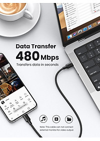 Dây cáp sạc nhanh Ugreen USB C to C - Hàng chính hãng