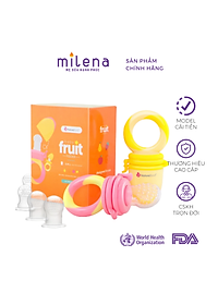 Túi Nhai Ăn Dặm Kích Thích Ngon Miệng Chính Hãng NatureBond Dựa Trên Nghiên Cứu FDA Hoa Kỳ Chống Hóc 6 Núm (3 Sizes)