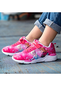 Giày Thể Thao Bé Gái Hình Elsa And Anna T15 - Hồng (3 - 7 Tuổi)