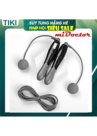 Dây Nhảy Đếm Số, Đo Calo, Khoảng Cách Cao Cấp Chính Hãng miDoctor – Kèm Bóng Xoay Cho Người Mới Bắt Đầu Tập