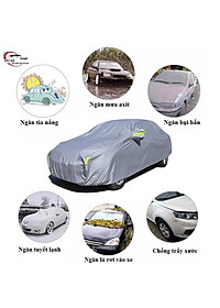 Bạt phủ xe ô tô 7 chỗ có 3 lớp cao cấp , bạt phủ trùm xe hơi dòng Innova, Ecosport, Crv, CX5, Tucson, Santafe, Carens
