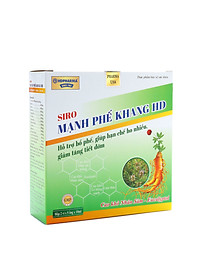Siro Mạnh Phế Khang Hd hỗ trợ Bổ phế, Giảm ho, Hoá đờm, Làm ấm đường hô hấp Hộp 10 ống