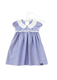 Váy đầm bé gái nhún ngực viền trắng Thương hiệu Kika. Từ 11kg đến 45kg K079