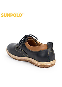 Giày nam Da bò Buộc dây SUNPOLO SPH424 (Xanh navy, Nâu)