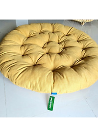 Ghế thư giãn papasan nệm vải bố cao cấp ( vàng)