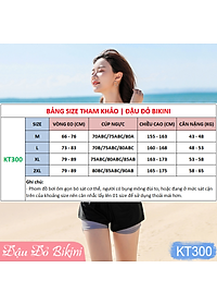 Đồ bơi nữ áo ngắn tay quần short đùi 2 lớp kín đáo, thiết kế trẻ trung, dấu bụng tốt, chất thun bơi Hàn cao cấp | KT300