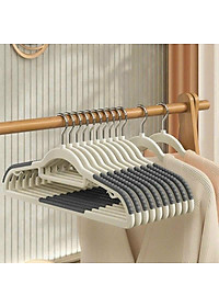 SET 10 Móc treo quần áo chống trượt xoay 360 đa năng chất nhựa cao cấp bền bỉ chịu được vật nặng