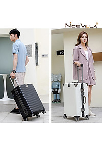 Vali Khung Nhôm Vân Nhám Chống Trầy Xước NiceVilla Size 20inch-24inch-29inch