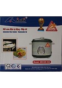 Nồi Cơm Điện Tự Động Nắp Rời Aidi MR-SM 09A (1,8 lít) - Màu Ngẫu Nhiên - Chính Hãng