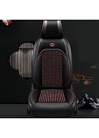 Lót Ghế Hạt Gỗ Ô Tô Loại Cao Cấp, Bọc Ghế Ô Tô Chống Nóng, Massage Lưng, Hạt Gỗ Tự Nhiên, Da Sang Trọng