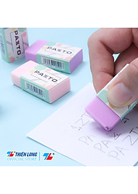 Gôm tẩy bút chì không mùi Pastel Pazto Thiên Long E-010 - Màu ngẫu nhiên - combo 10