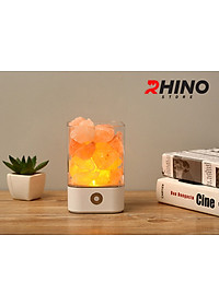 Đèn ngủ đá muối tự nhiên Rhino L901 thanh lọc không khí, 2 màu sắc - hàng chính hãng