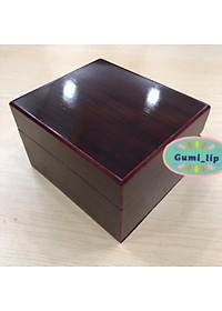 Hộp đựng đồng hồ bằng gỗ cao cấp sang trọng size 13*13*9 cm