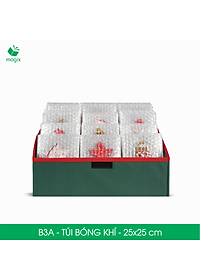 B3A - 25x25 cm - 50 Túi bóng khí chống sốc đóng hàng - Túi gói hàng, bọc chống sốc, xốp chống sốc